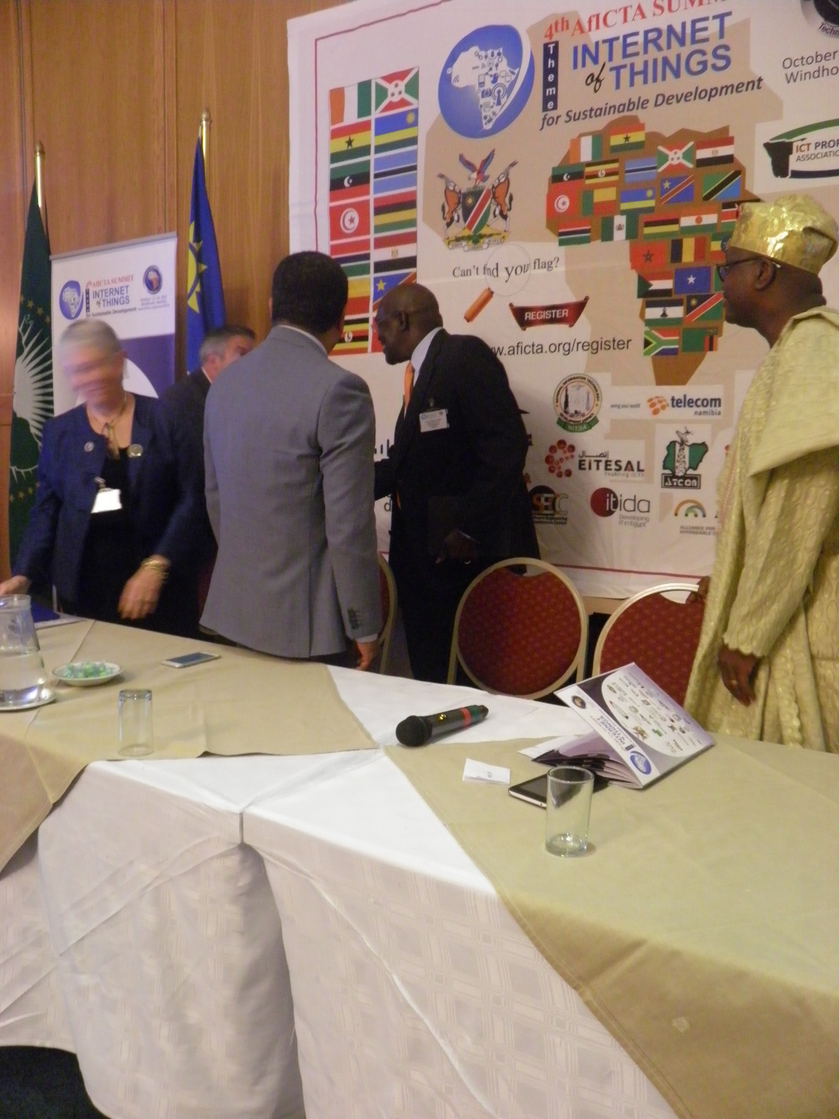 Namibian ICT Minister's Arrival and Greetings