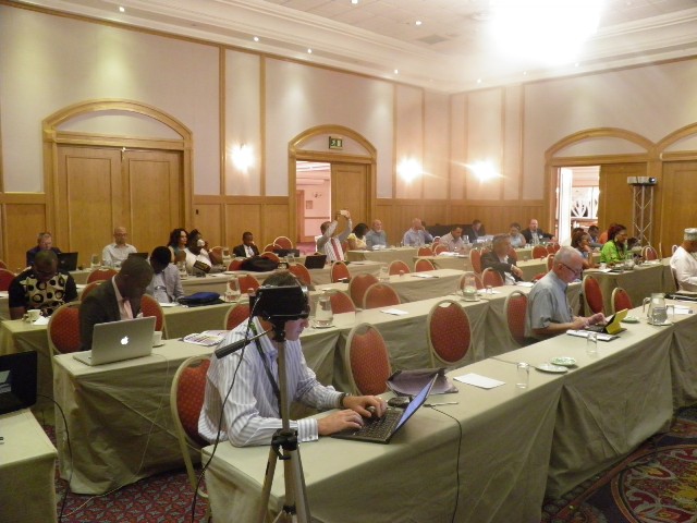 Cross-sectional view of delegates