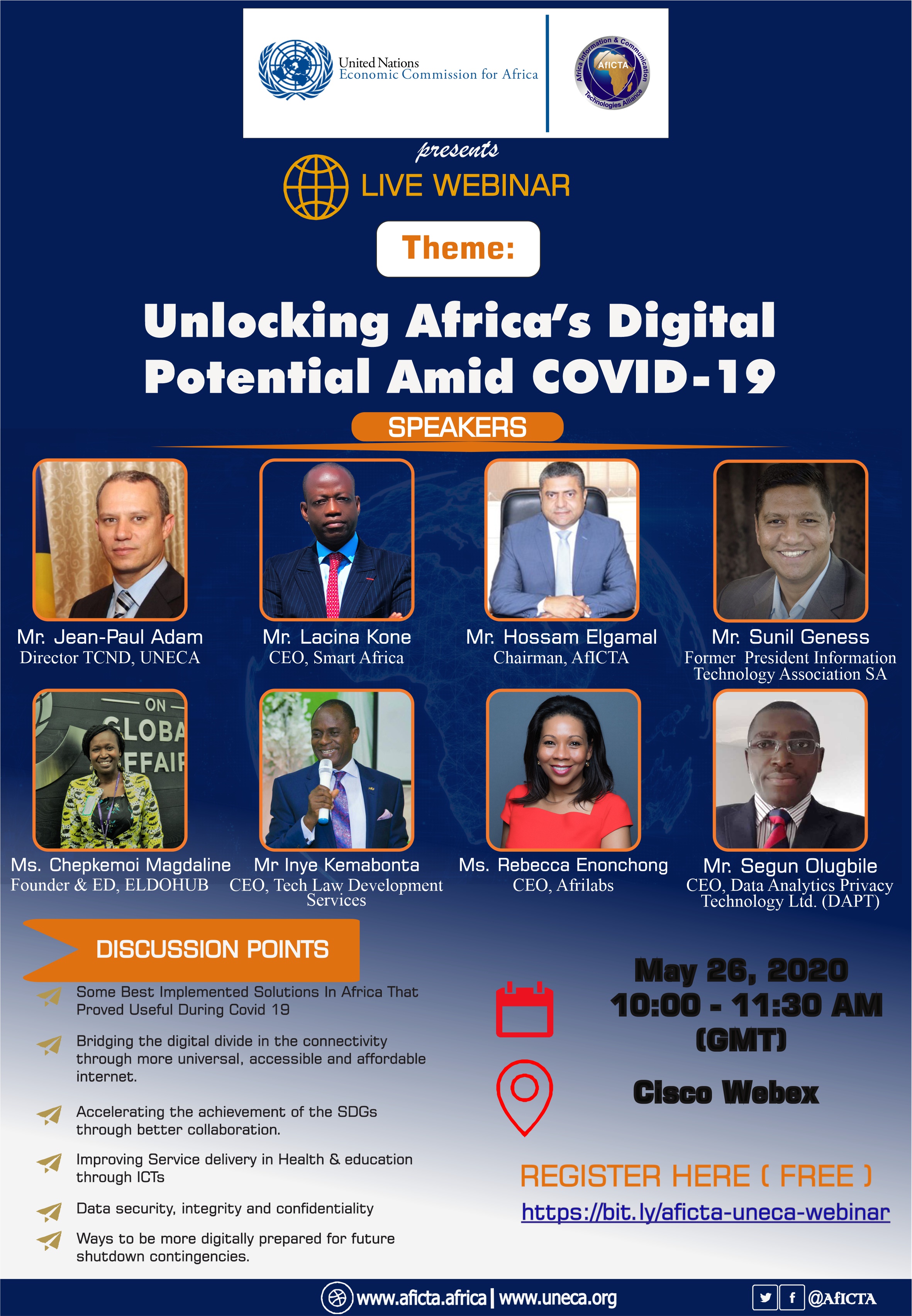 AfICTA|UNECA Livestream (May 26, 2020) [4th eConference]