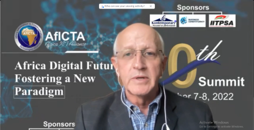 Sponsored Keynote Speech Delivered by Mr. Tony Parry, the CEO IITPSA-Institute of IT Professionals South Africa at the 10th AfICTA Summit