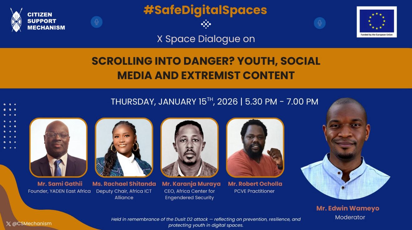 AfICTA Deputy Chair, Ms Rachael Shitanda Urges Youth-Centered Strategies to Counter Online Extremism at NCTC X-Space Dialogue