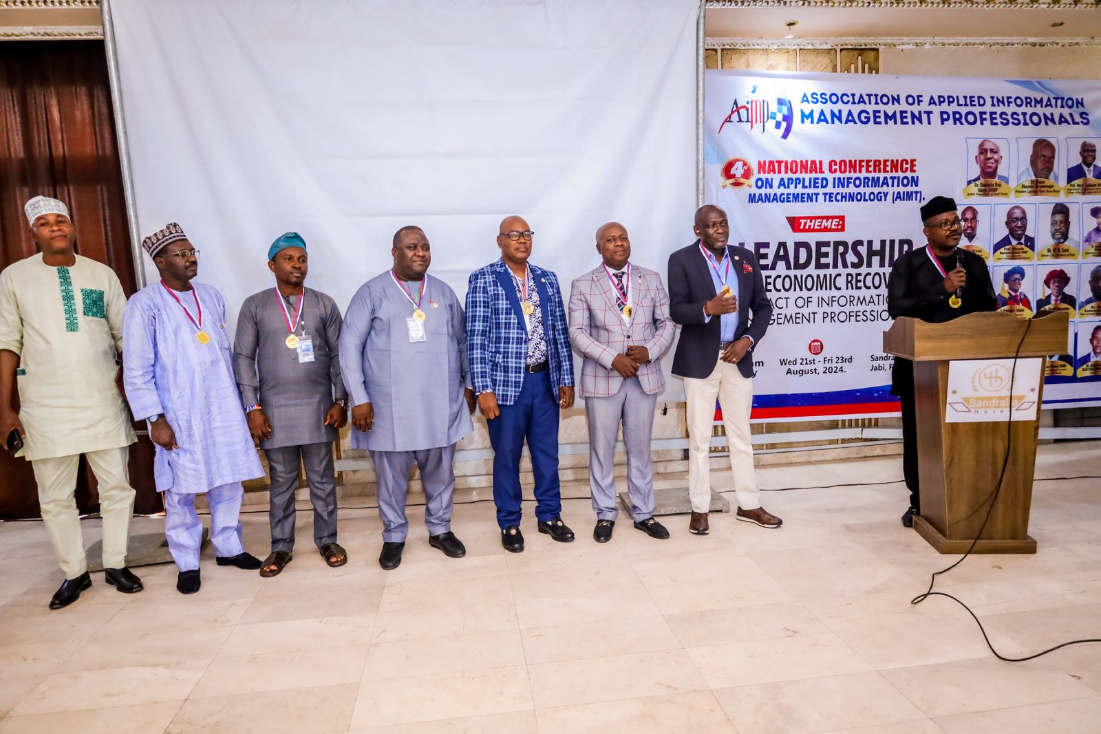 Dr. Jimson Olufuye Speaks on Behalf of the Fellowship Awardees of the Association of Applied Information Management Professionals